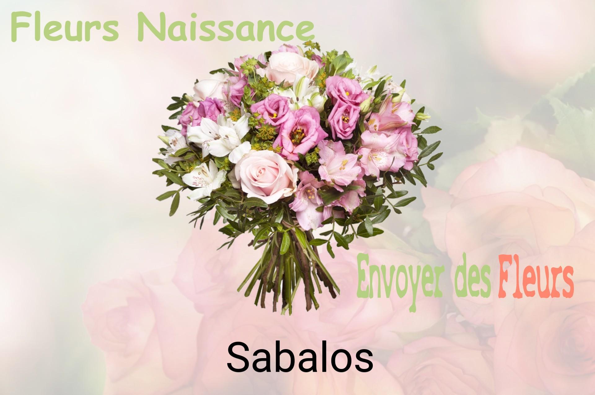 Bouquet de fleurs de naissance livré à Sabalos